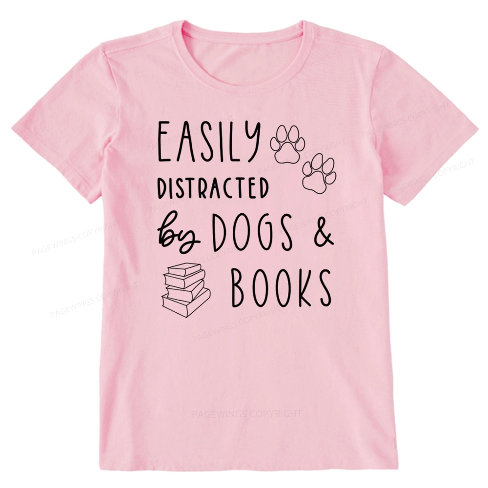 Pagewings Dogs And Books Unisex Classic T-shirt