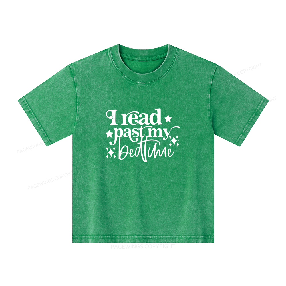 Pagewings I Read Past My Bedtime Unisex Tee Unisex Kids Washed T-shirt