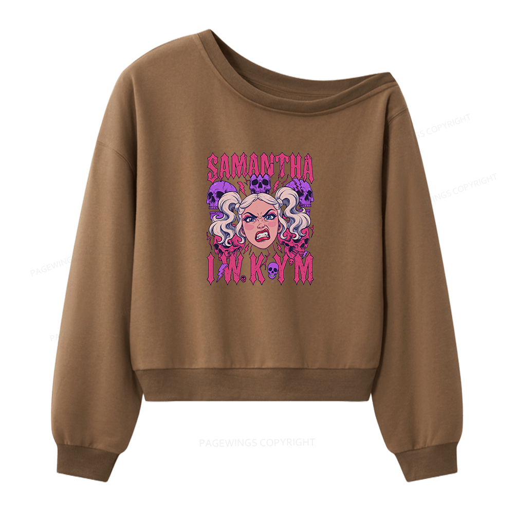 Pagewings Sci Fi Book Lover Women Off Shoulder Sweatshirt