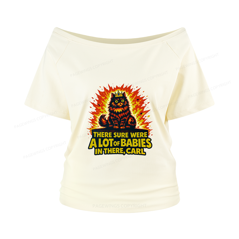 Pagewings A Lot Of Babies In There Women Off Shoulder T-shirts