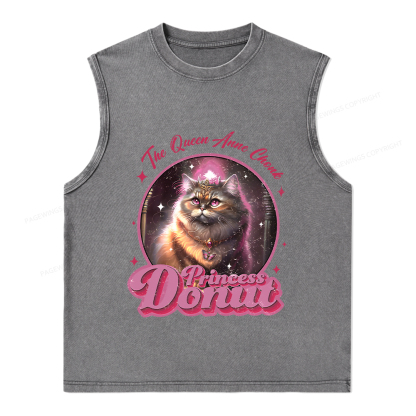 Pagewings Princess Donut Unisex Washed Tank Top