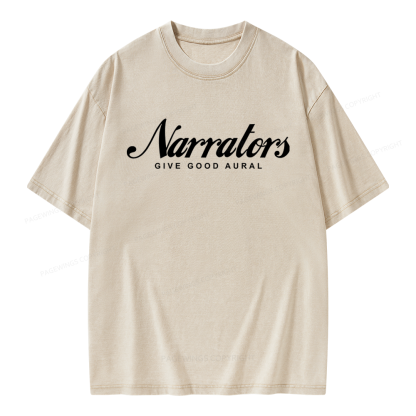 Pagewings Narrators Unisex Washed T-shirt
