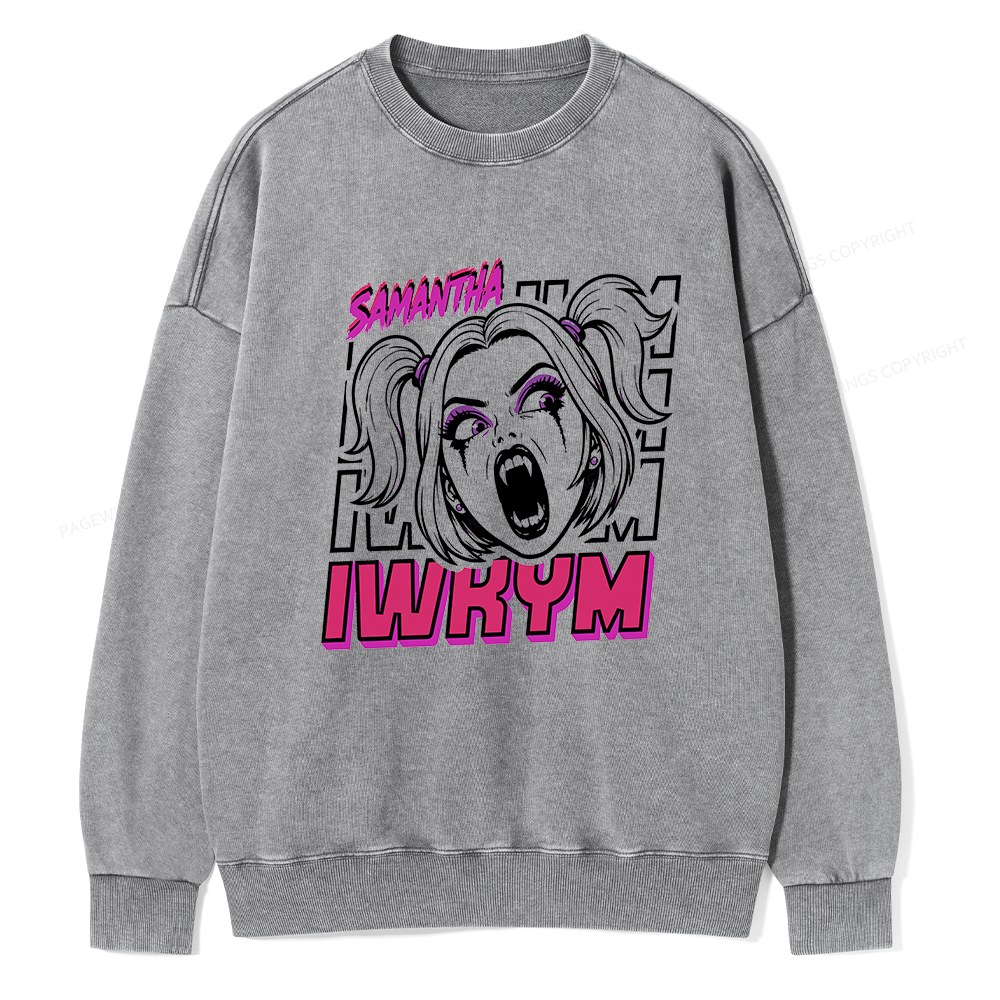 Pagewings Sci Fi Bookish Unisex Washed Sweatshirt