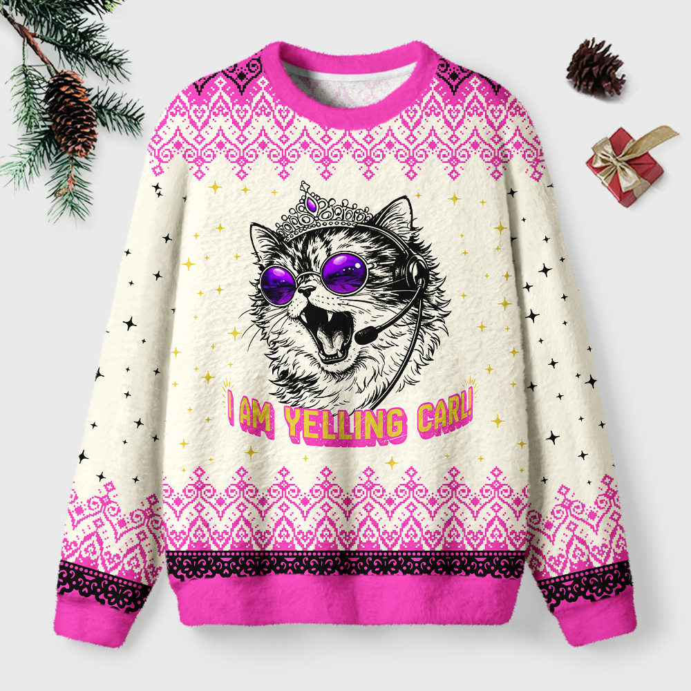 Pagewings Sci Fi Book Lover Unisex Ugly Light Knit Sweatshirt