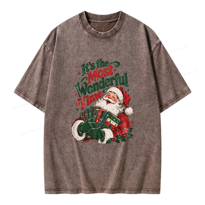 Pagewings Wonderful Time Unisex Washed T-shirt