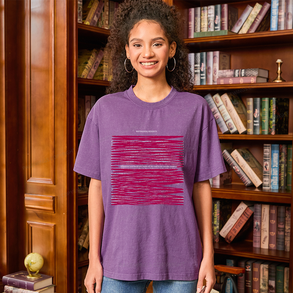 Pagewings Whatever Our Souls Are Made Of  Unisex Washed T-shirt