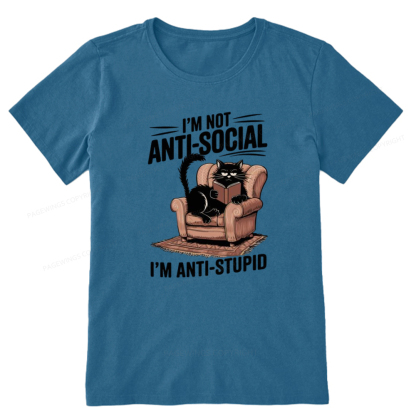 Pagewings Anti-Stupid Cat Unisex Classic T-shirt