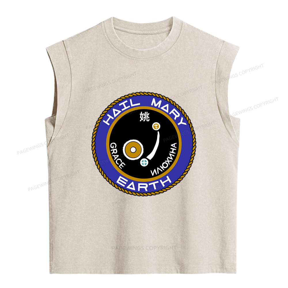 Pagewings Mission Patch Women's Washed Tank Top