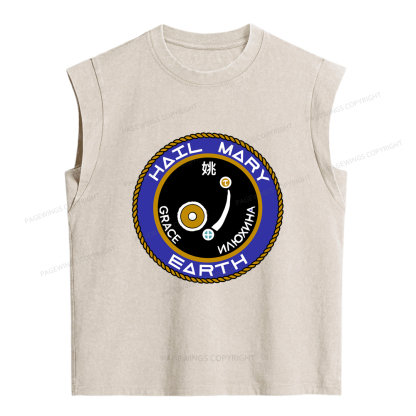 Pagewings Mission Patch Women's Washed Tank Top