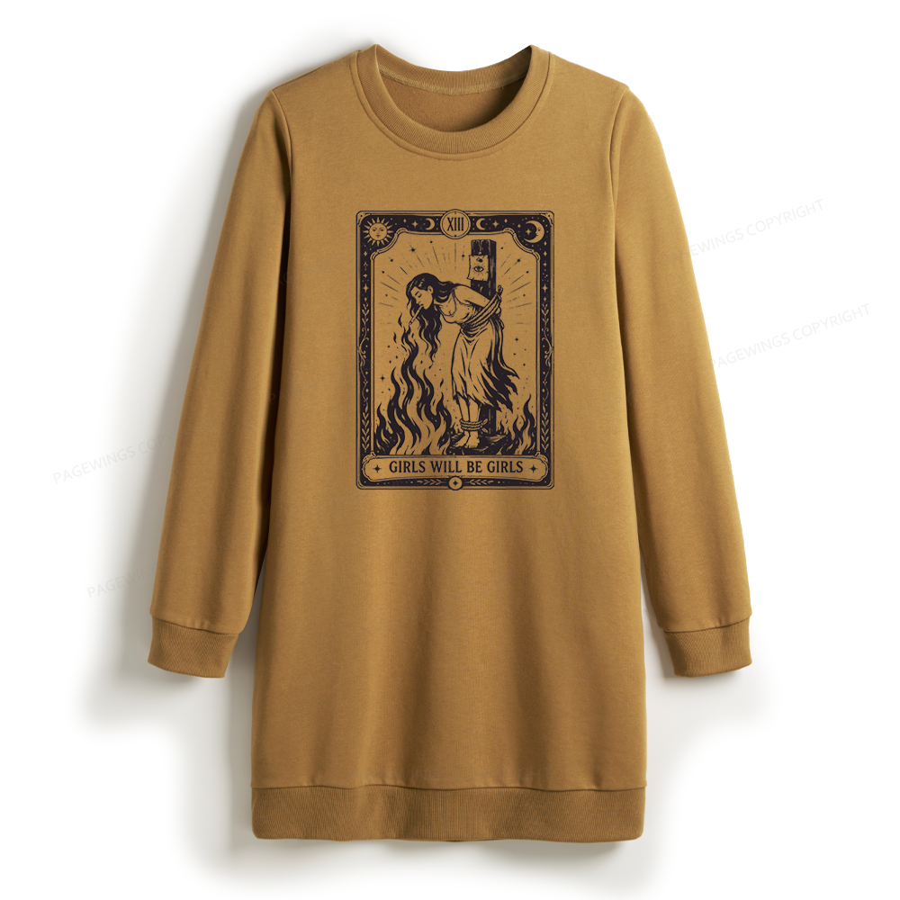 Pagewings Girls Will Be Girls Sweatshirt Dress