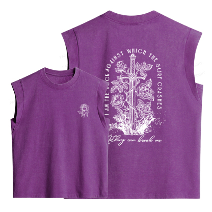Pagewings Nothing Can Break Me Women's Washed Tank Top