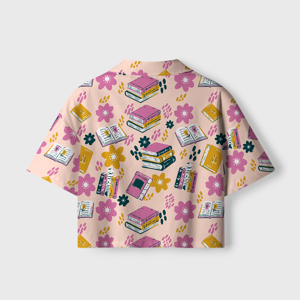 Pagewings Nerdy Women's Camp Shirt