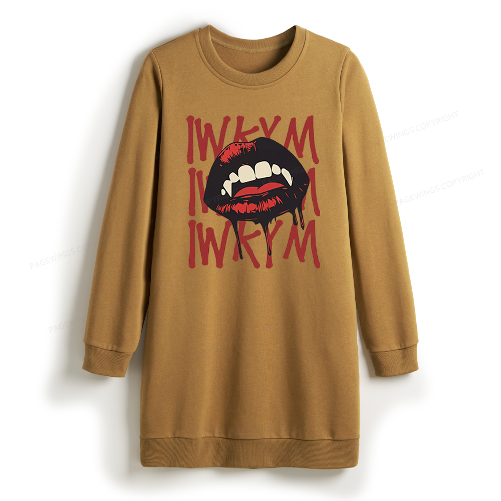Pagewings Sci Fi Novel Lover Sweatshirt Dress