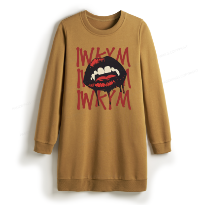 Pagewings Sci Fi Novel Lover Sweatshirt Dress