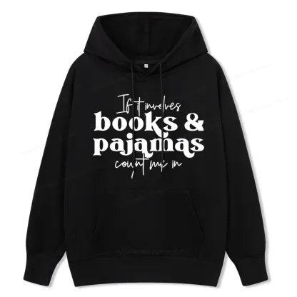Pagewings Involves Books And Pajamas Count Me Unisex Classic Hoodie