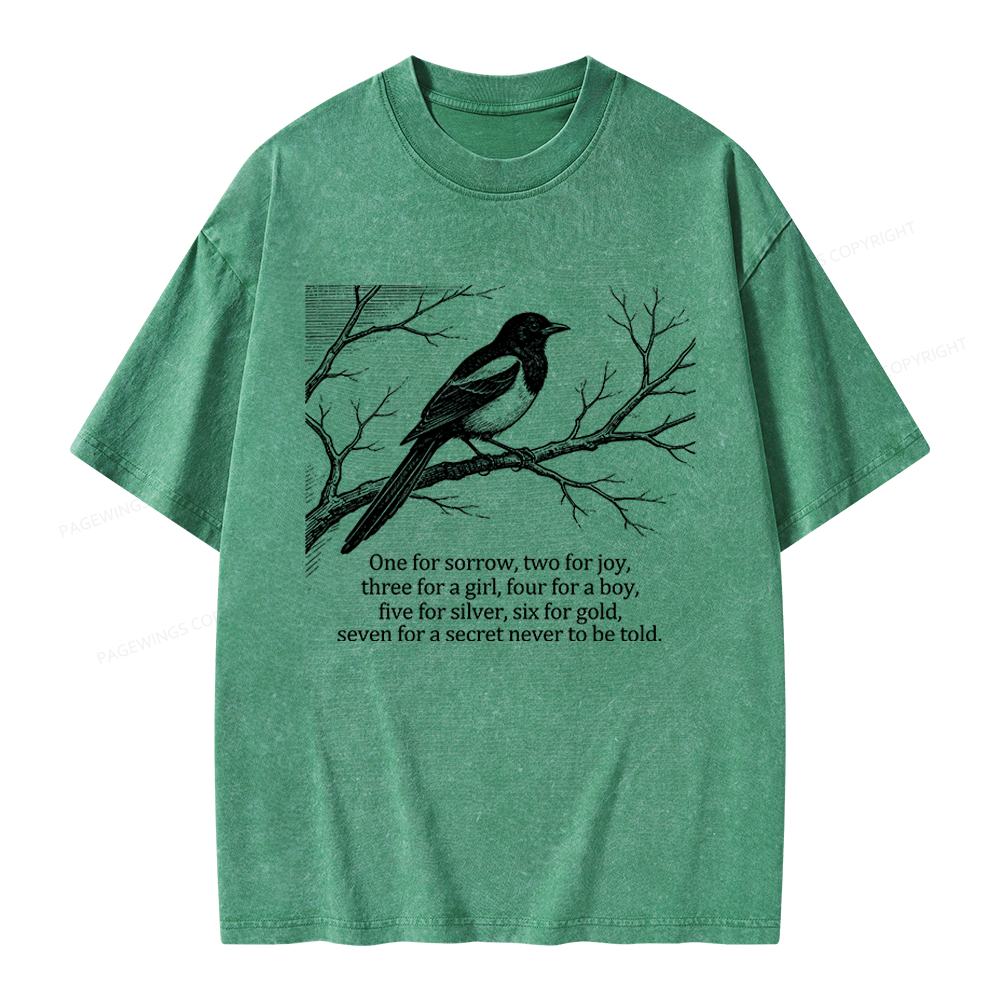 Pagewings Whodunnit Lover Unisex Washed T-shirt