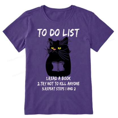 Pagewings Black Cat To Do List  Unisex Classic T-shirt