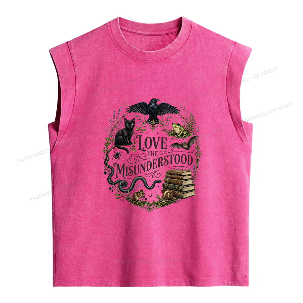 Pagewings Love the Misunderstood Women's Washed Tank Top