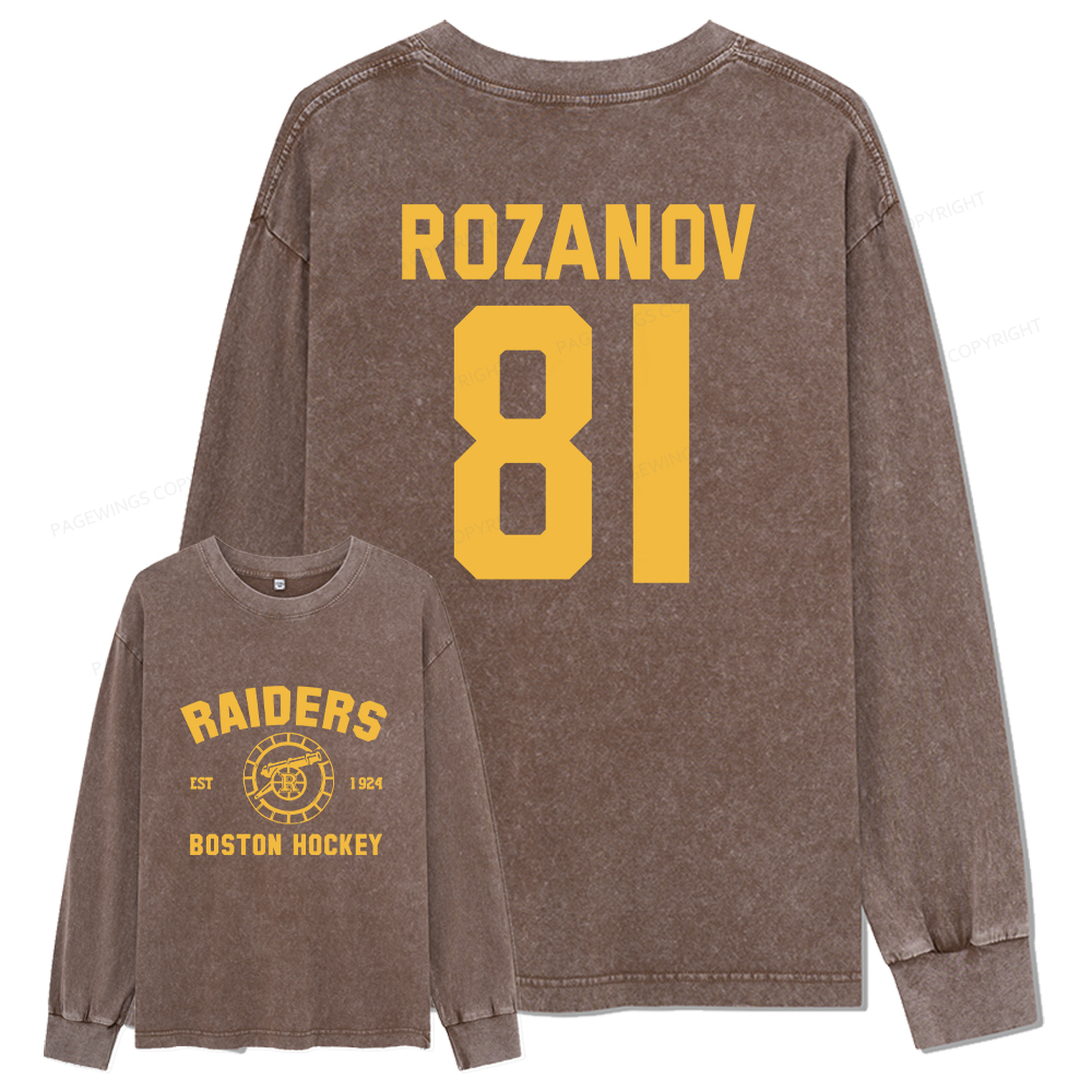 Pagewings Romance Novel Lover Unisex Washed Long Sleeve T-shirt 