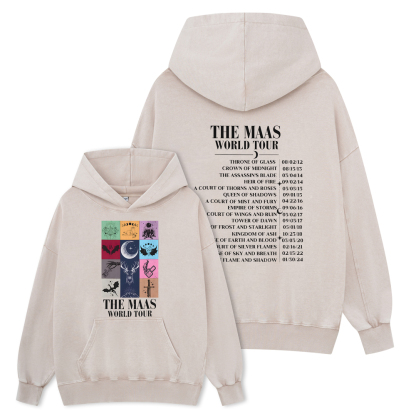 Pagewings World Tour Unisex Washed Hoodie