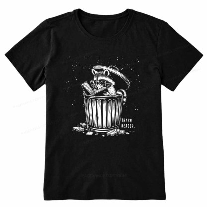 Pagewings Trash Reader Raccoon - Book Quote Unisex Classic T-shirt