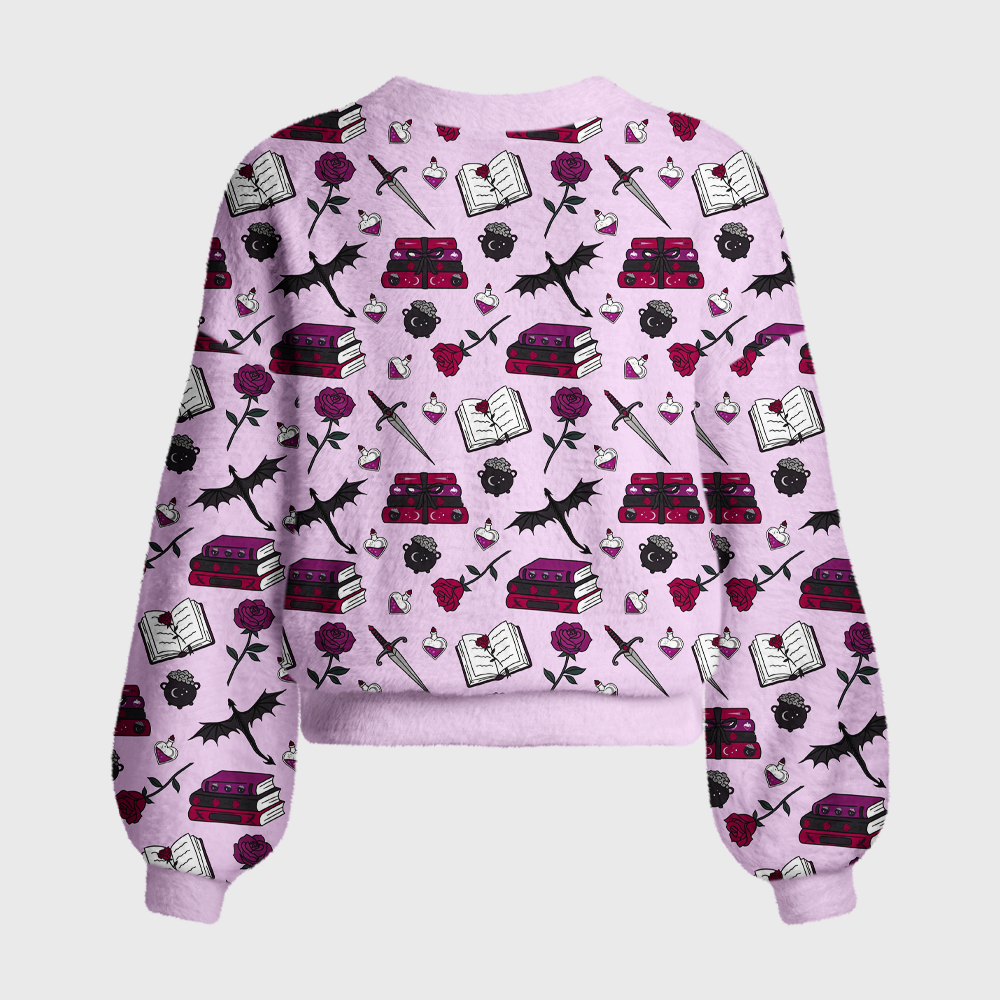Pagewings Sci Fi Book Lover Women's Cardigan Sweater