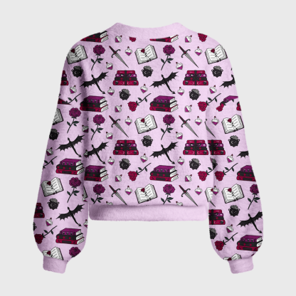 Pagewings Sci Fi Book Lover Women's Cardigan Sweater
