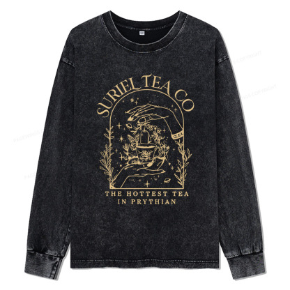 Pagewings A Court Of Thorns And Roses Unisex Washed Long Sleeve T-shirt