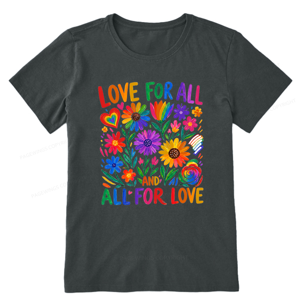 Pagewings Love For All Unisex Classic T-shirt