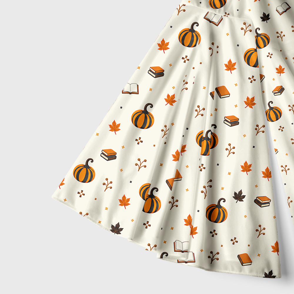 Pagewings Halloween Bookish Bell Sleeve Dress
