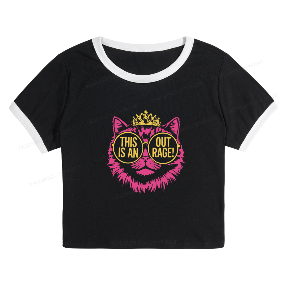 Pagewings Sci-Fi Lover Baby Tee Cropped Ringer T-Shirt