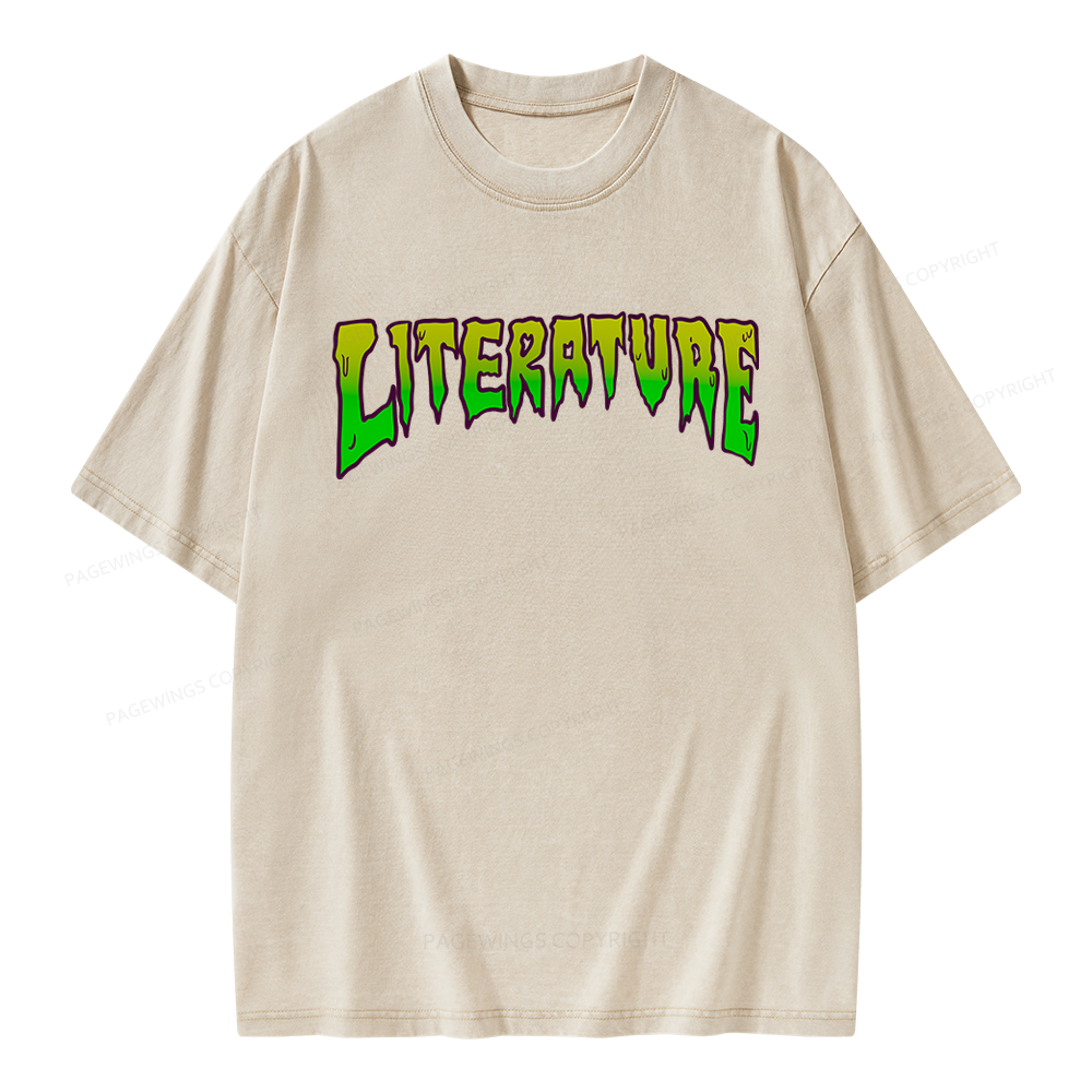 Pagewings Literature Unisex Washed T-shirt