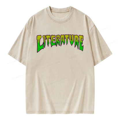 Pagewings Literature Unisex Washed T-shirt