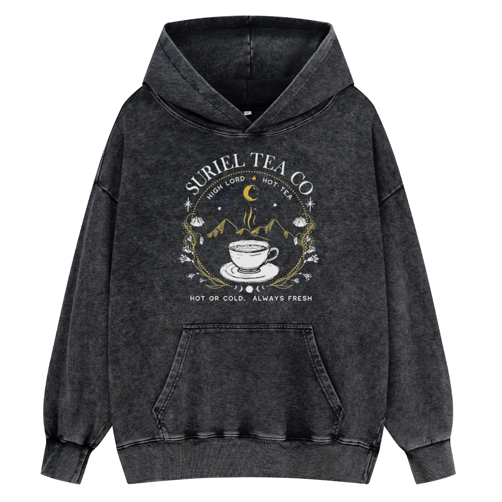 Pagewings Suriel Tea Co Unisex Washed Hoodie
