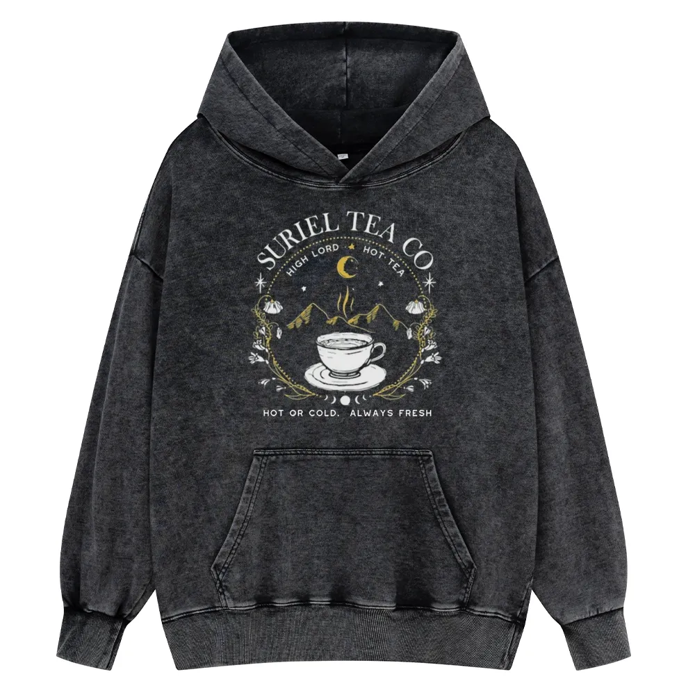 Pagewings Suriel Tea Co Unisex Washed Hoodie