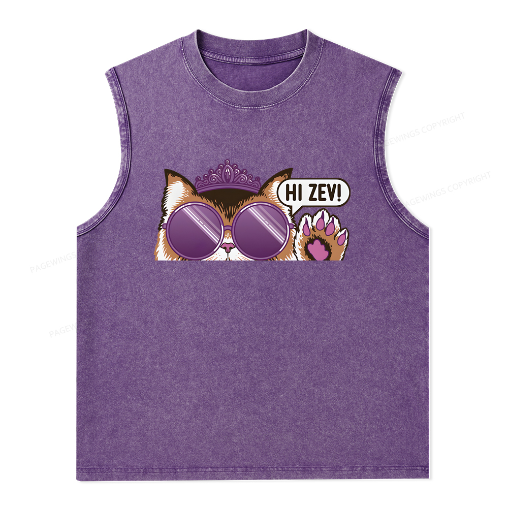 Pagewings Sci-Fi Book Lover Unisex Washed Tank Top