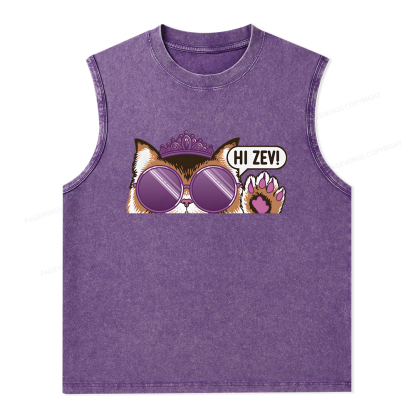 Pagewings Sci-Fi Book Lover Unisex Washed Tank Top