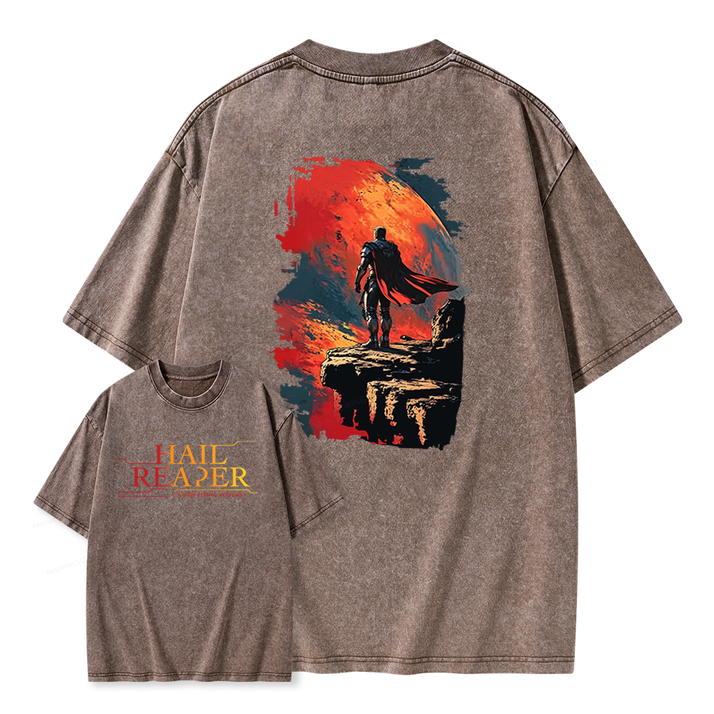 Pagewings Sci Fi Book Lover Unisex Washed T-shirt