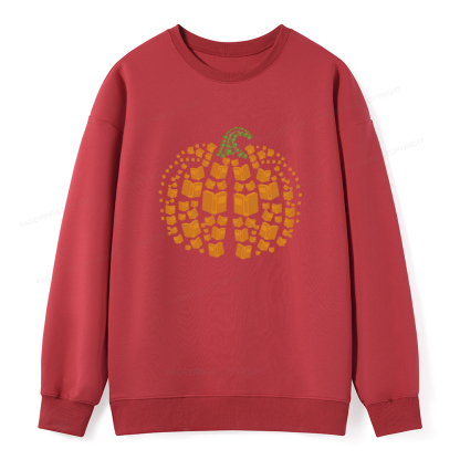 Pagewings Thanksgiving Book Pumpkin Unisex Classic Sweatshirt