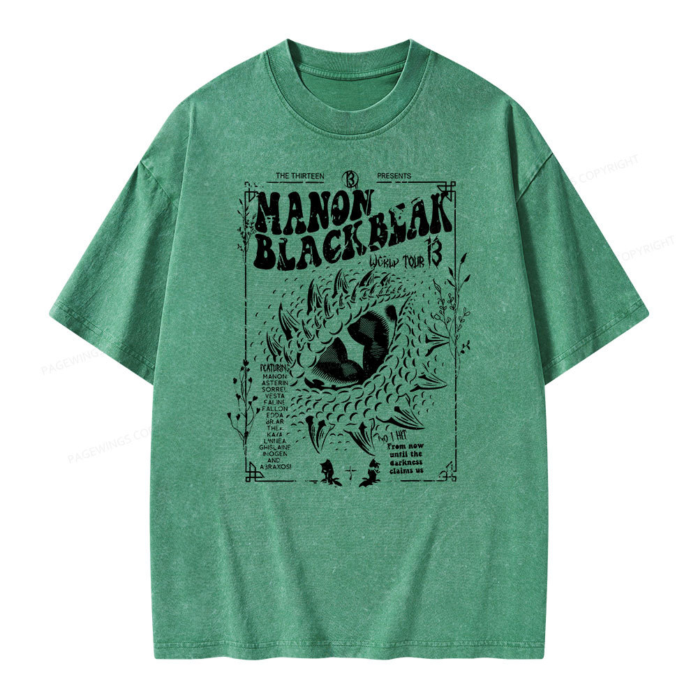 Pagewing ACOTAR Crescent City Rhysand Unisex Washed T-shirt