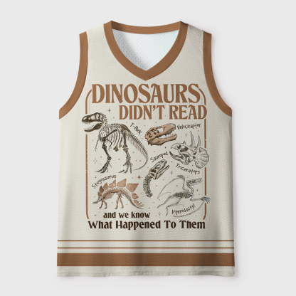 Pagewings Dinosaurs Didn't Read Unisex Mesh Tank Top