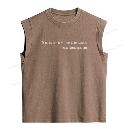 Pagewing That Is The Question Women's Washed Tank Top