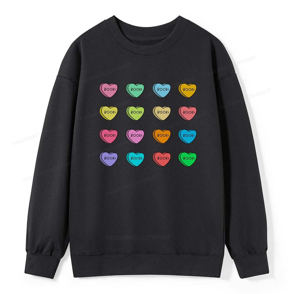 Pagewings Valentine's Day Librarian Unisex Classic Sweatshirt