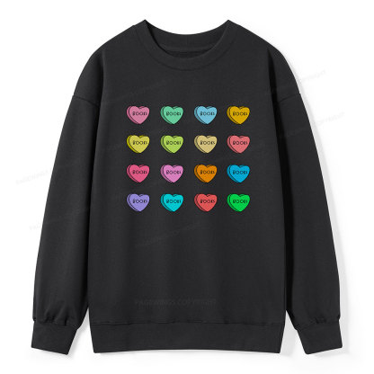 Pagewings Valentine's Day Librarian Unisex Classic Sweatshirt