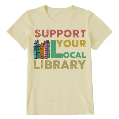 Pagewings Support Your Local Library Unisex Classic T-shirt