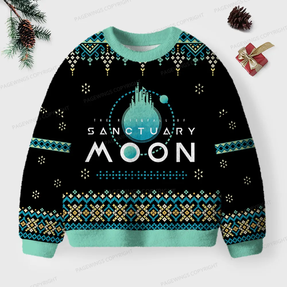 Pagewings Sanctuary Moon Unisex Ugly Knit Sweatshirt