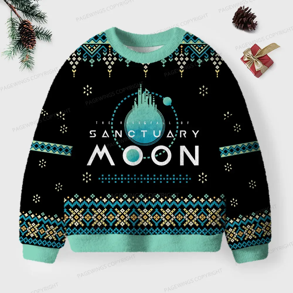 Pagewings Sanctuary Moon Unisex Ugly Knit Sweatshirt