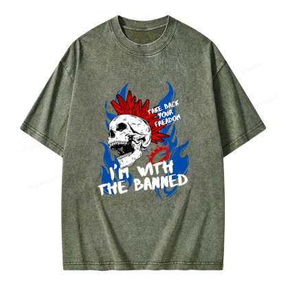 Pagewings Take Back Your Freadom Unisex Washed T-shirt