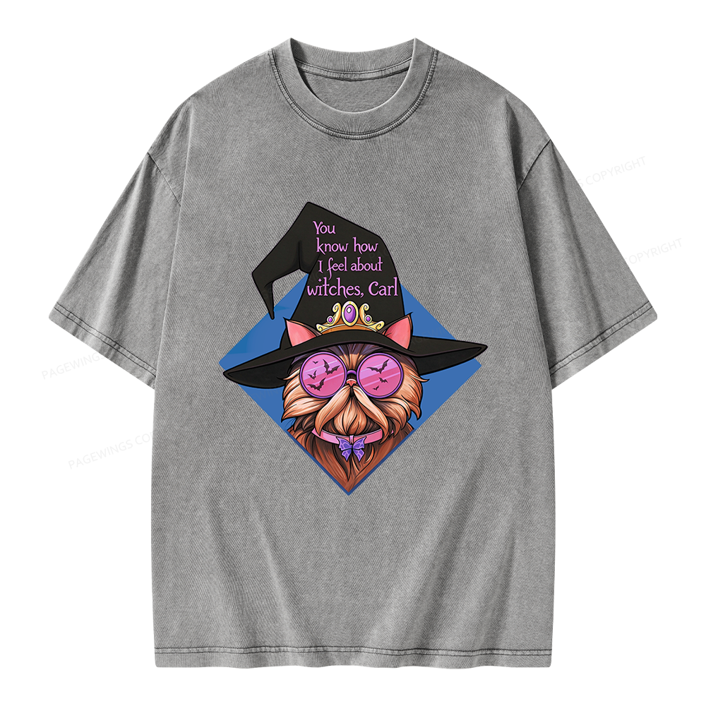 Pagewings You Know How I feel About Unisex Washed T-shirt