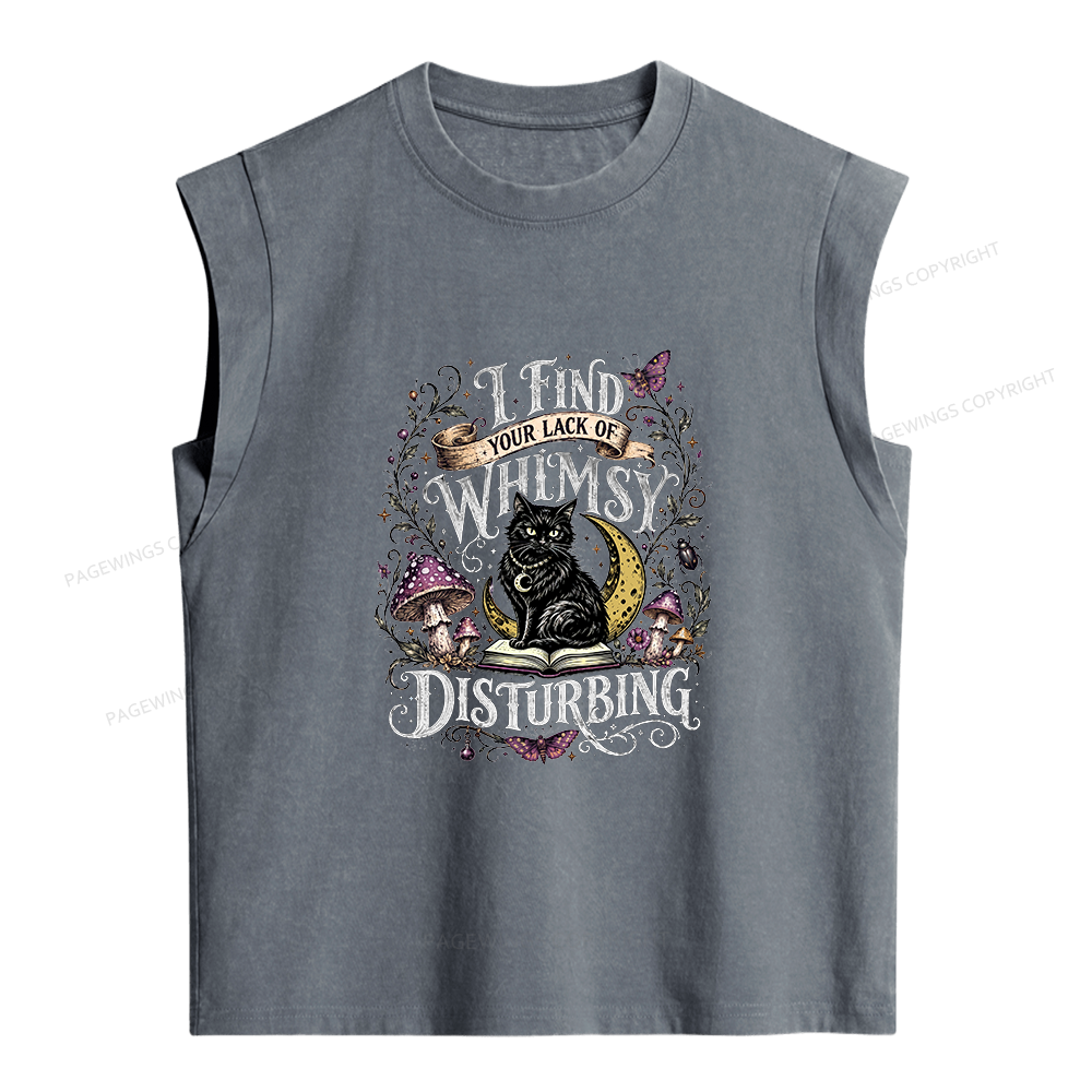 Pagewings I Find Your Lack Of Whimsy Women's Washed Tank Top
